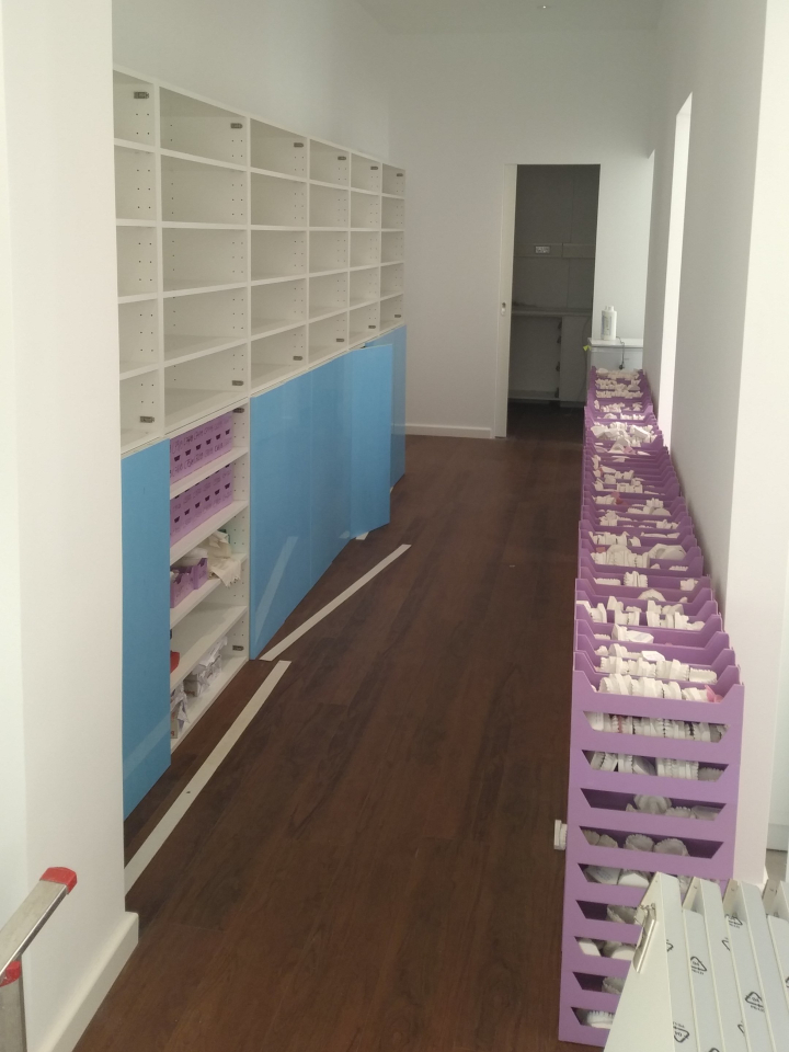 Während des Aufbaus