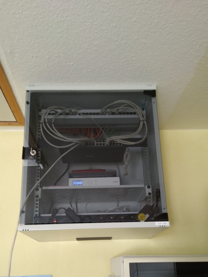 Vollendeter Netzwerkschrank